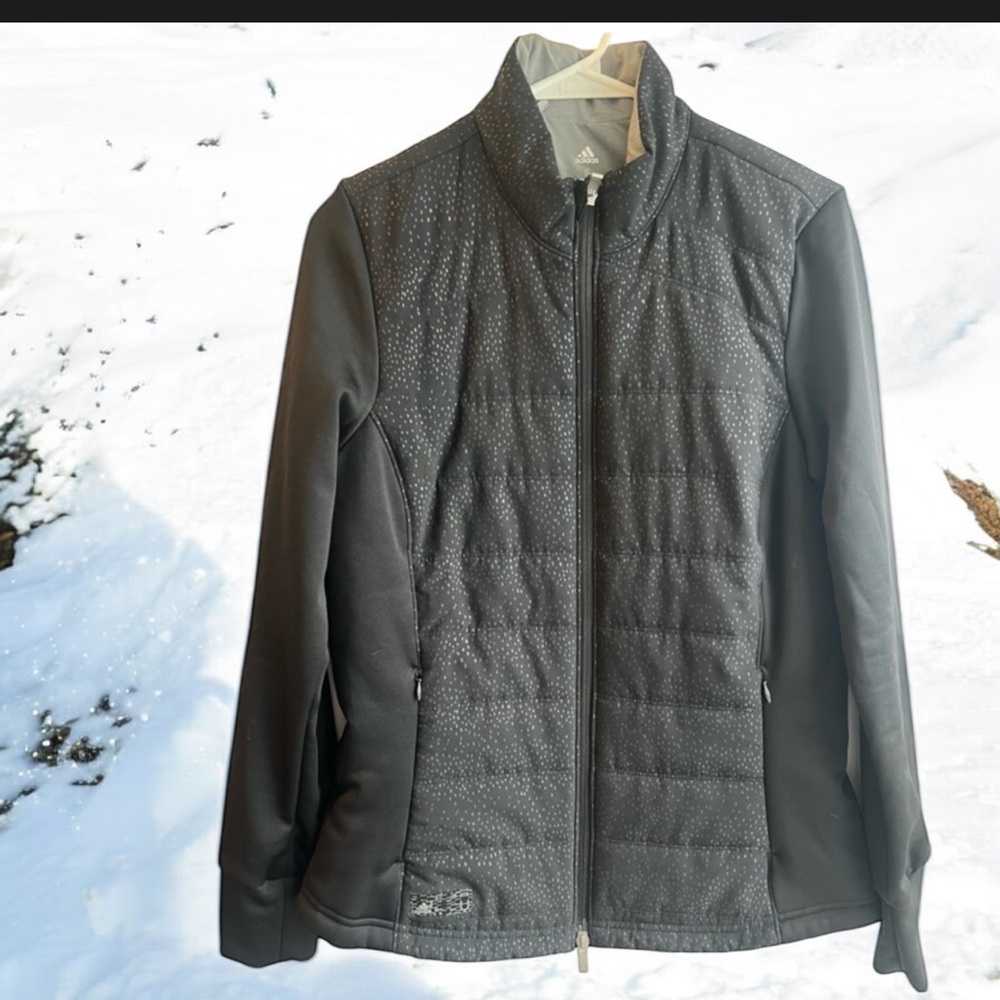 adidas women’s Black Puffer golf Jacket primaloft small